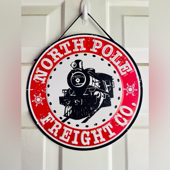 *North Pole Freight Co. Embossed Metal Sign - Picture 5 of 13